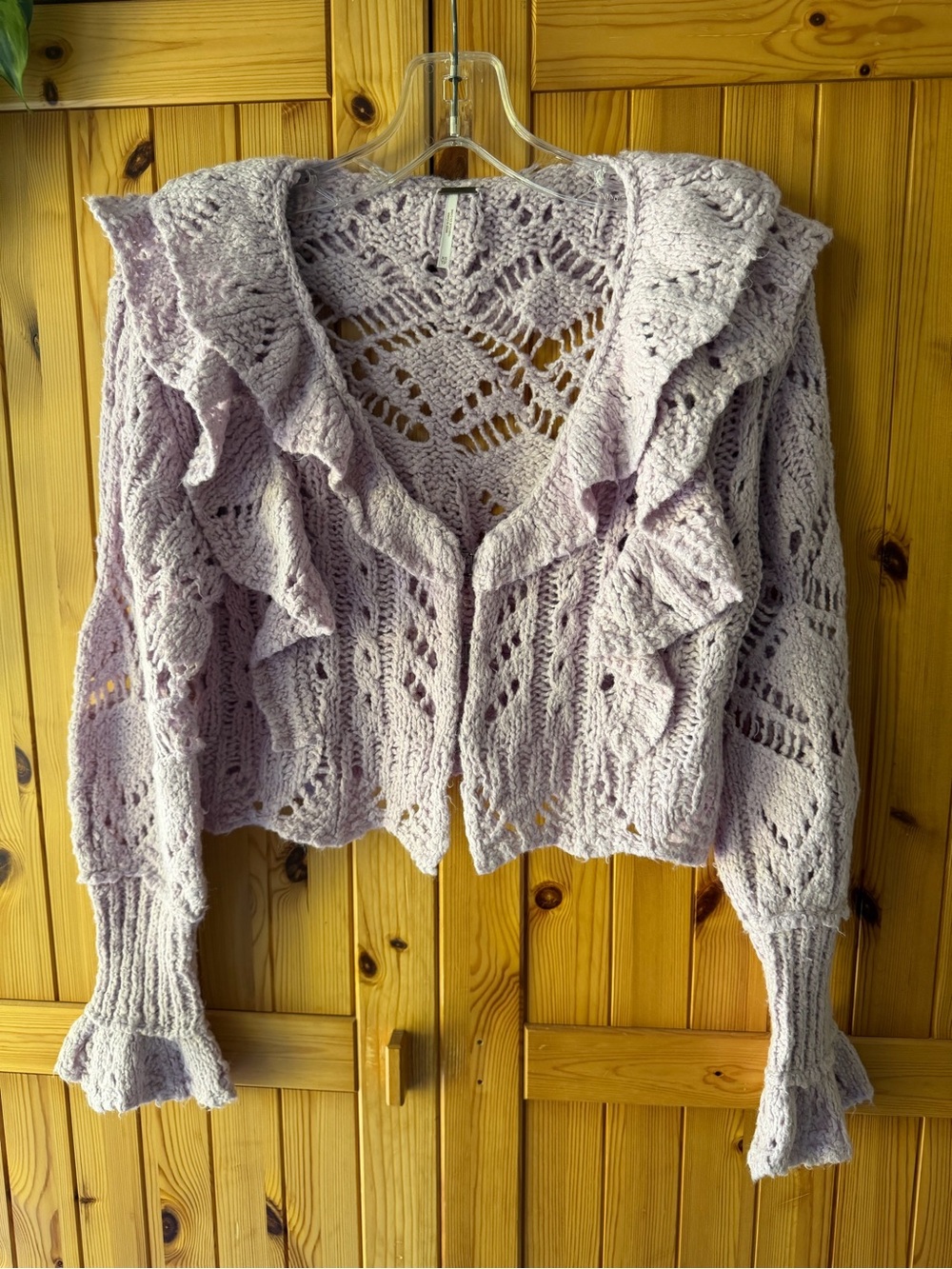Free People Avery cardigan in Lavender